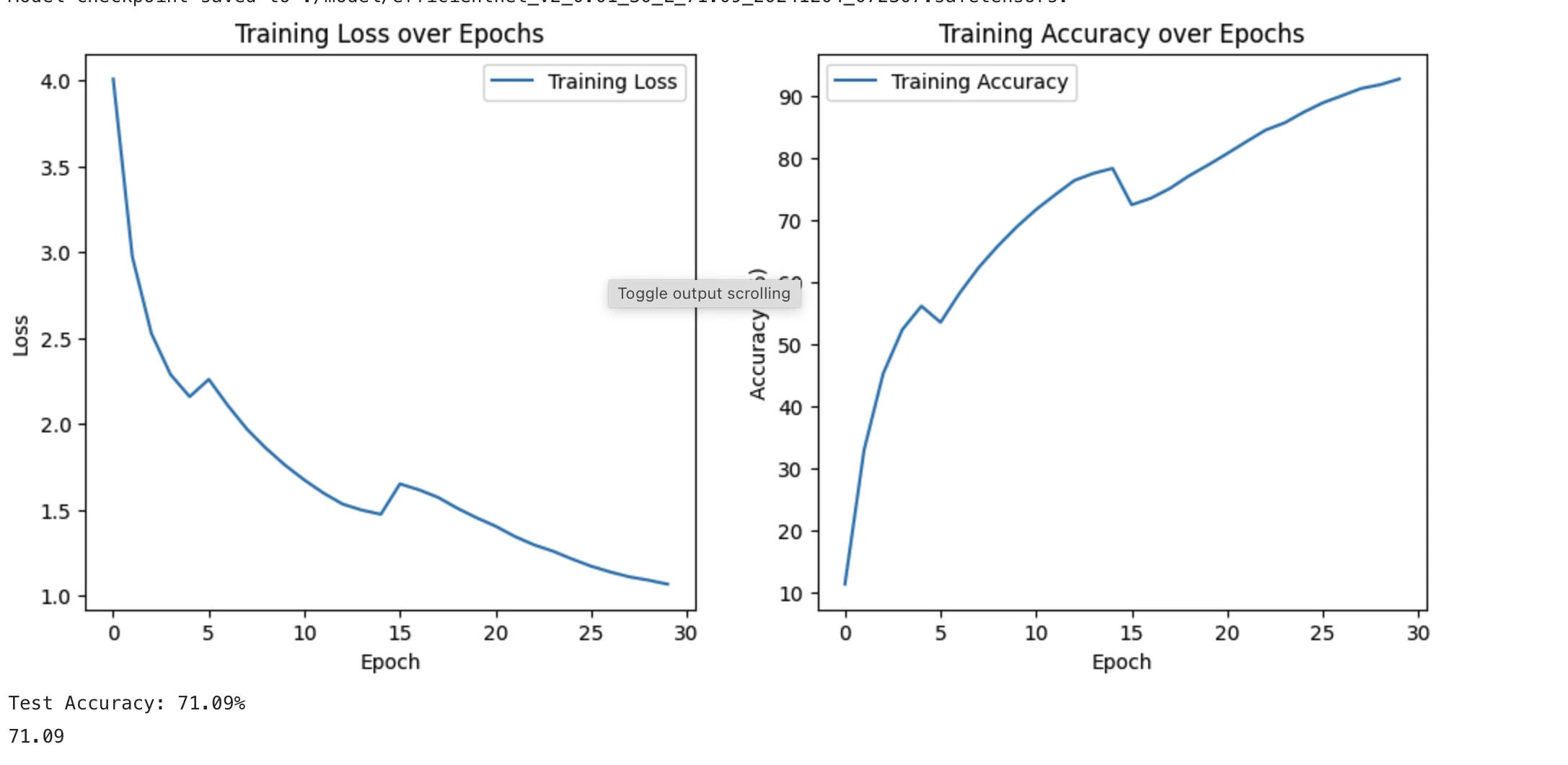 training metadata